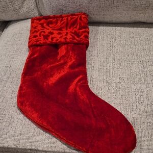 Red Velvet Christmas Stocking